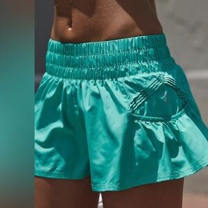 Free People Movement Get Your Flirt on Shorts in Seasky Blue 🆕